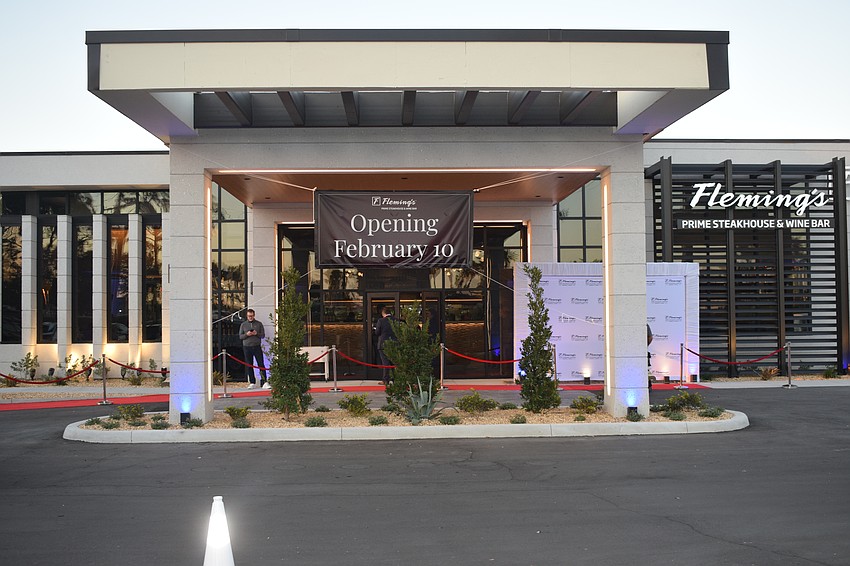 Fleming's Prime Steakhouse and Wine Bar at UTC will open to the public at 11 a.m. Monday.