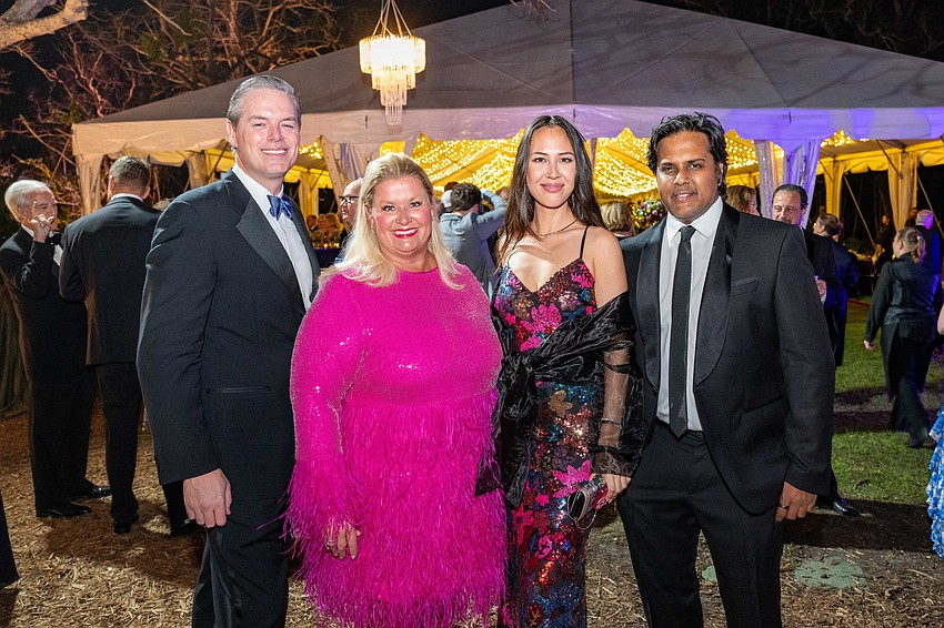 Phillip and Tami Lanham, Julia Groom and Anand Pallegar