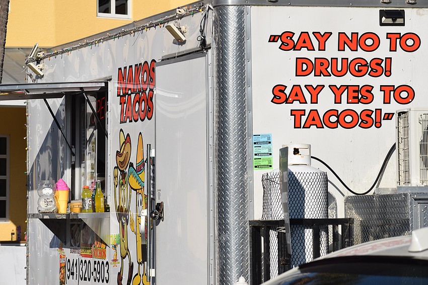 Several food vendors were on hand in the Out-of-Door Academy parking lot to keep participants fueled after their runs on Saturday morning.