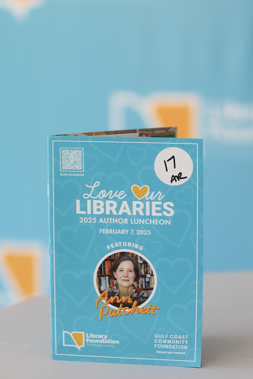 The 13th annual Love Our Libraries author luncheon featured award winning author Ann Patchett.
