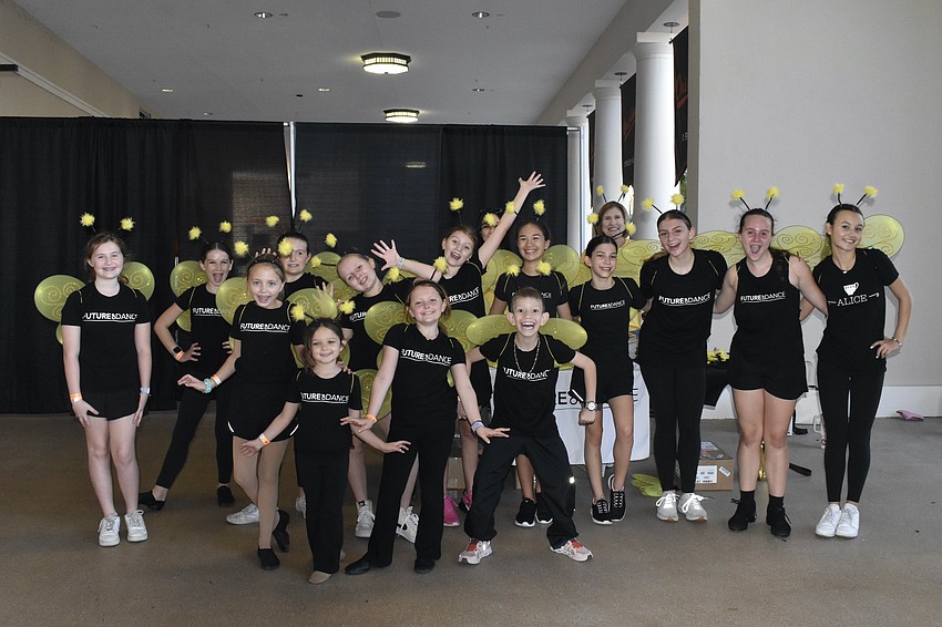 Future of Dance students gather for a performance.