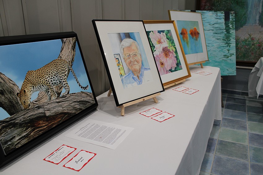 Exhibited art in a variety of mediums was included.