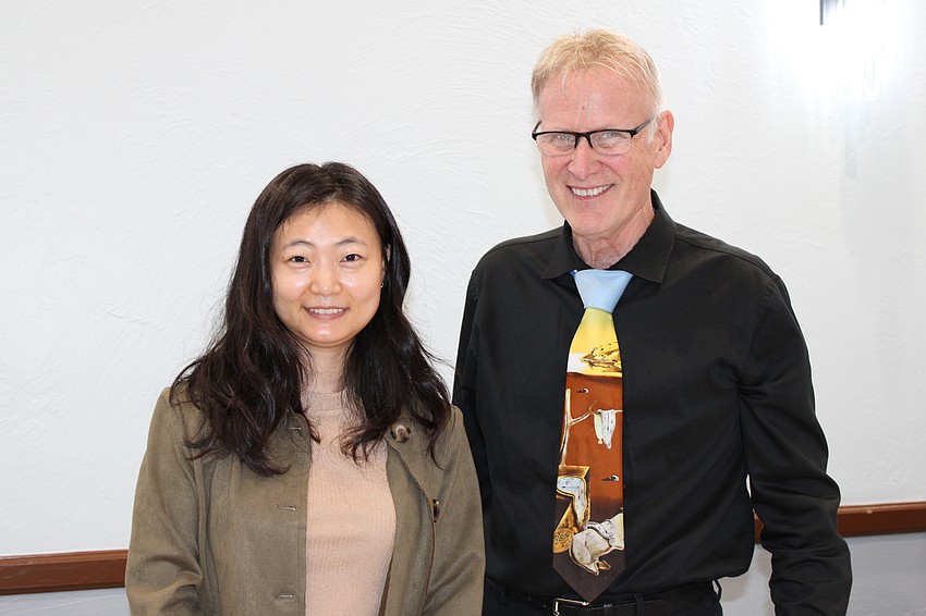 Guest Speaker Paul Sykes and Assistant Elin Li