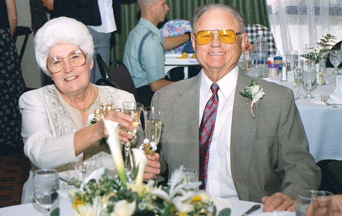 Patsy and Linwood "Nemo" Farmer at their 50th anniversary party, 25 years ago. Courtesy photo