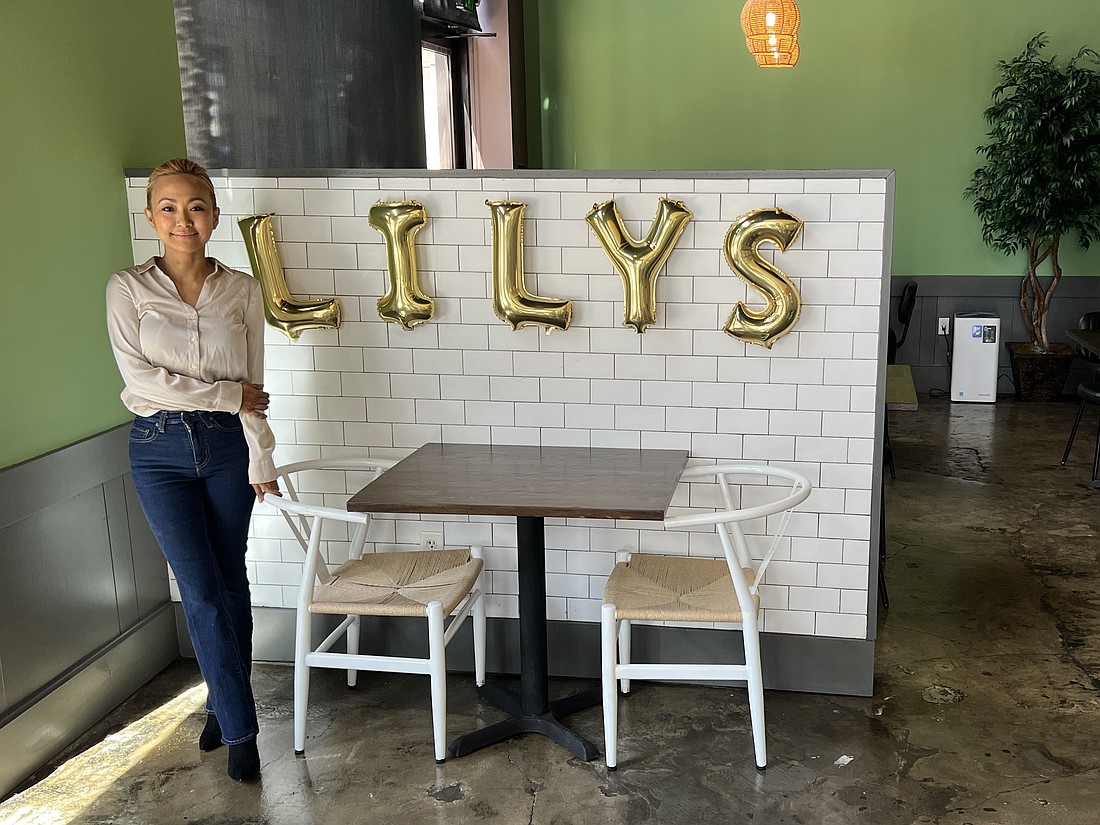 Lily Grabb, the owner of Lily’s Asian-American Food is at 11 E. Forsyth St., says her menu is based on her mother’s recipes.