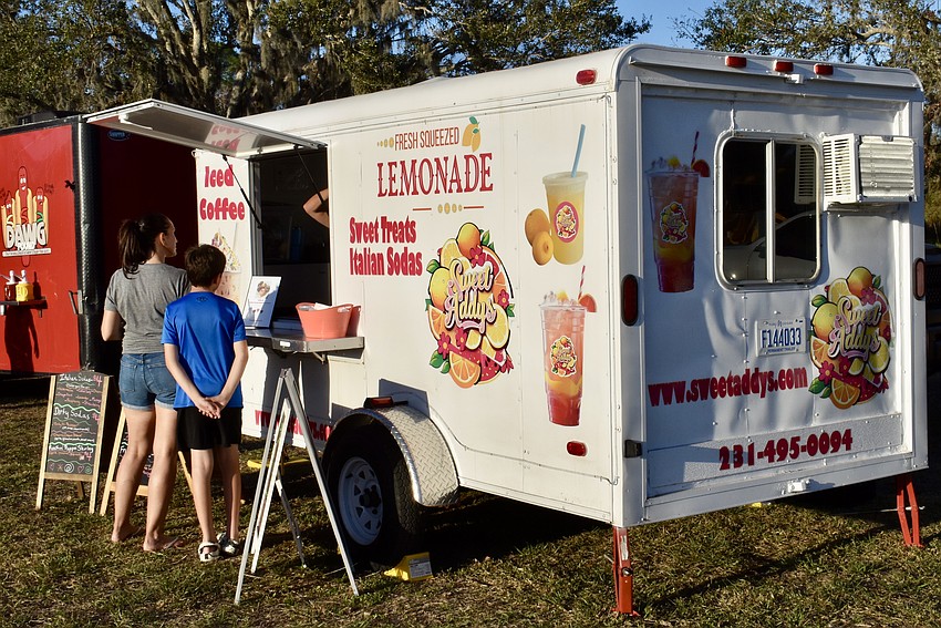 If anyone forgot to pack a cooler, there's a lemonade stand and hotdog truck.
