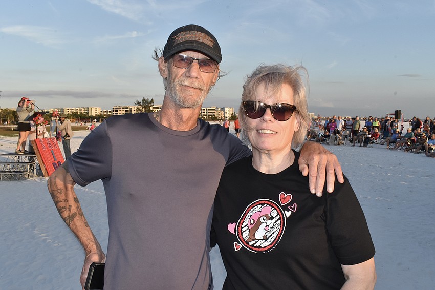 Jeff and Lise Javage of Sarasota have been married 6 years.