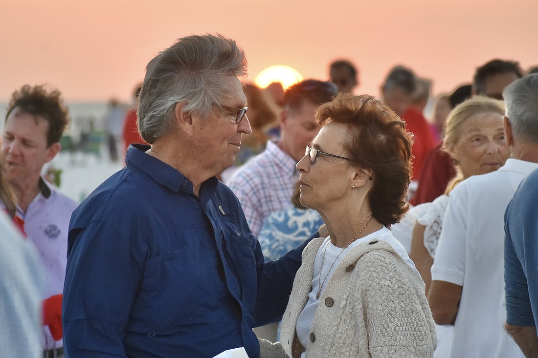 Russ and Carol Hoffman of Osprey renew their vows. They have been married 33 years and have been coming to the cermony almost ever year since 1999.
