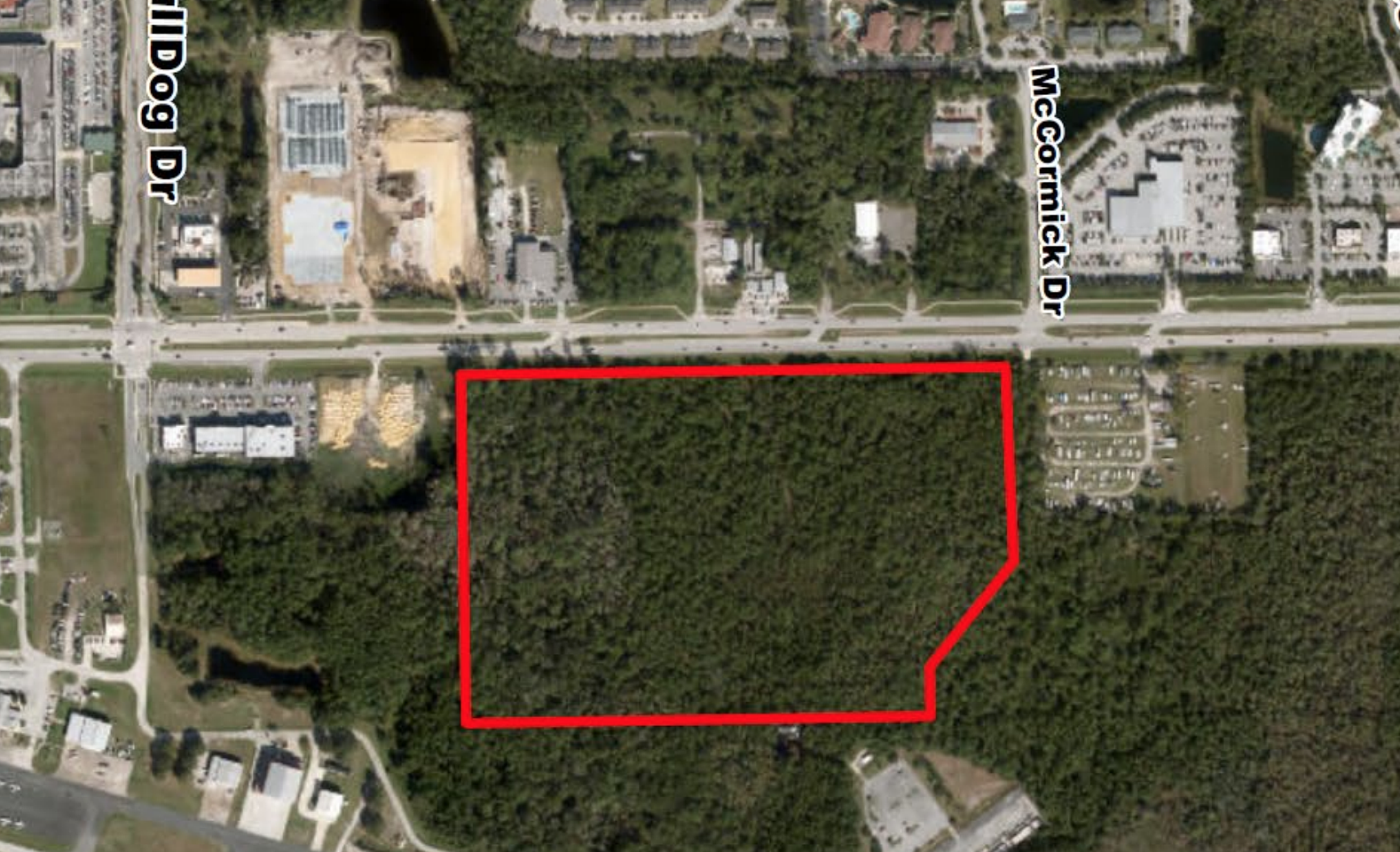 The 38-acre parcel is located between Planet Fitness and BJ's Wholesale Club in Palm Coast. Image from city presentation