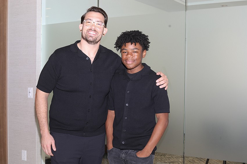 Justin Bellante and Desmond Butler have been paired for the past two years and shopped at TJ Maxx for their fashion show apparel.