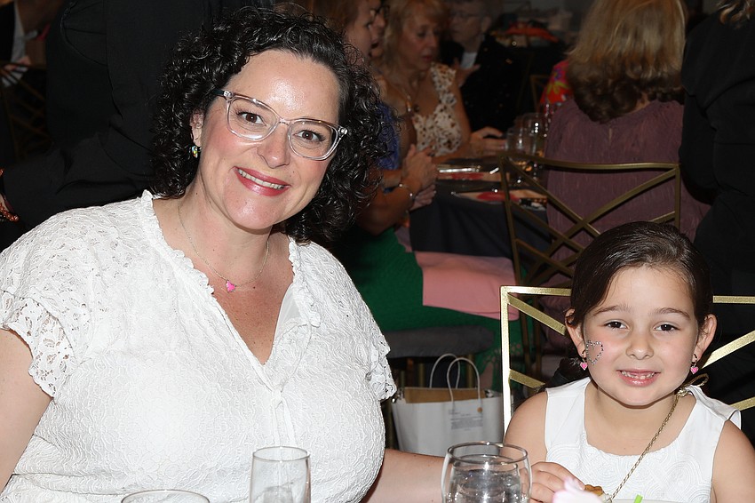 Kelly Borgia and Piper Borgia-Howard enjoy some mom and daughter time at the Live Laugh Love Luncheon held at the Ora.