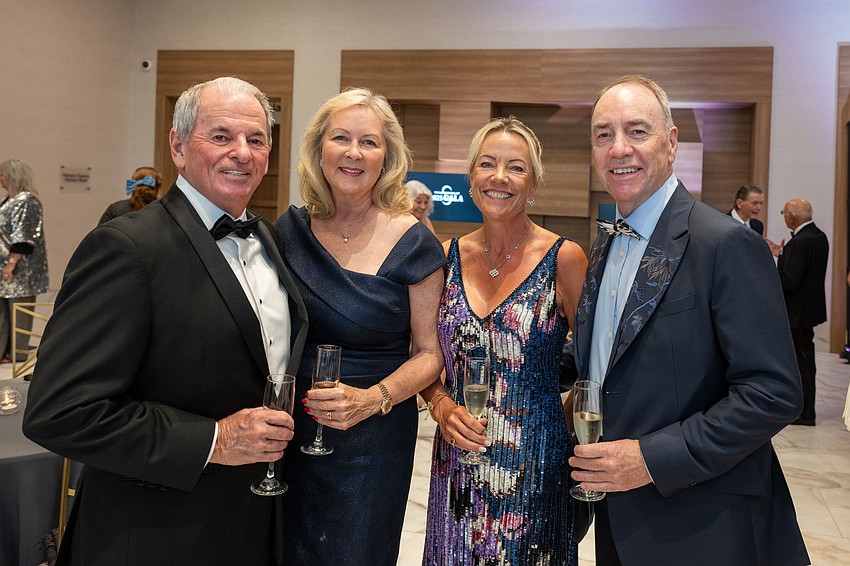 Bill and Linda Mitchell and Nicola and Brendan Doyle