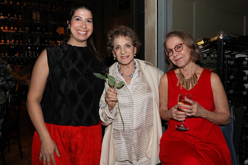 Samantha Bennett, Charlotte Perret and Patricia Caswell