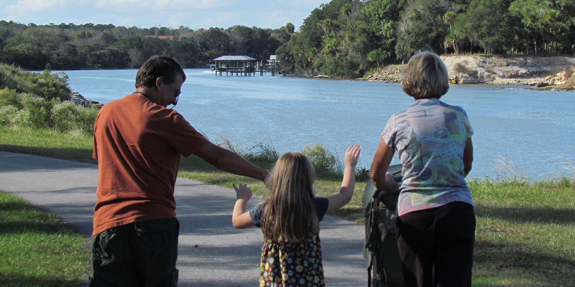 Residents enjoy the trails at Waterfront Park. City of Palm Coast photo