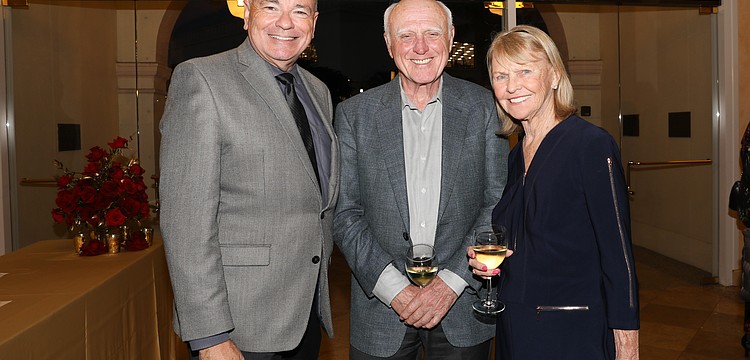 General Director Richard Russell with Larry and Carol English