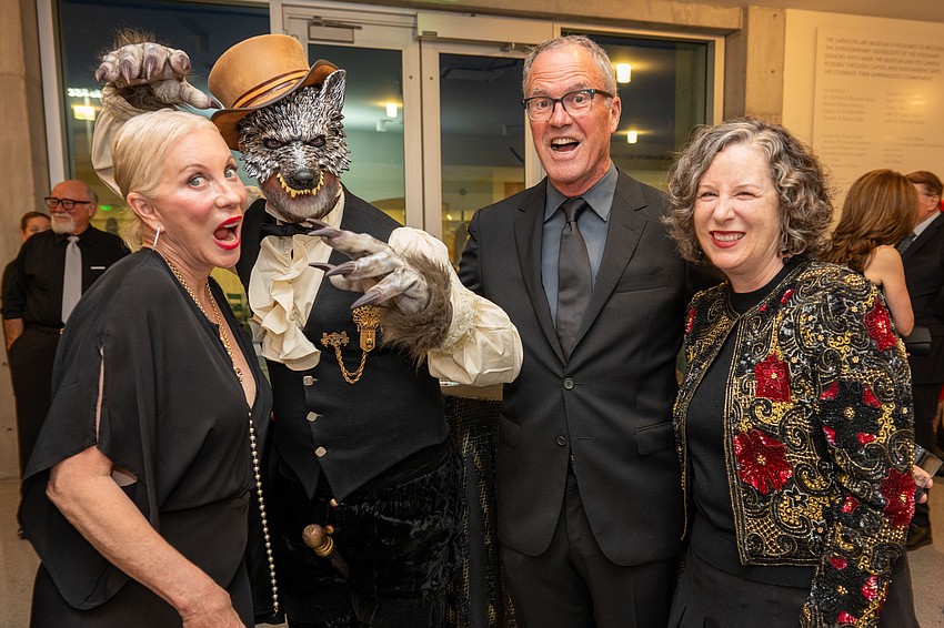 Paige Petersen, Bill Fenner, Curtis Jordan and Sarasota Art Museum Executive Director Virginia Shearer