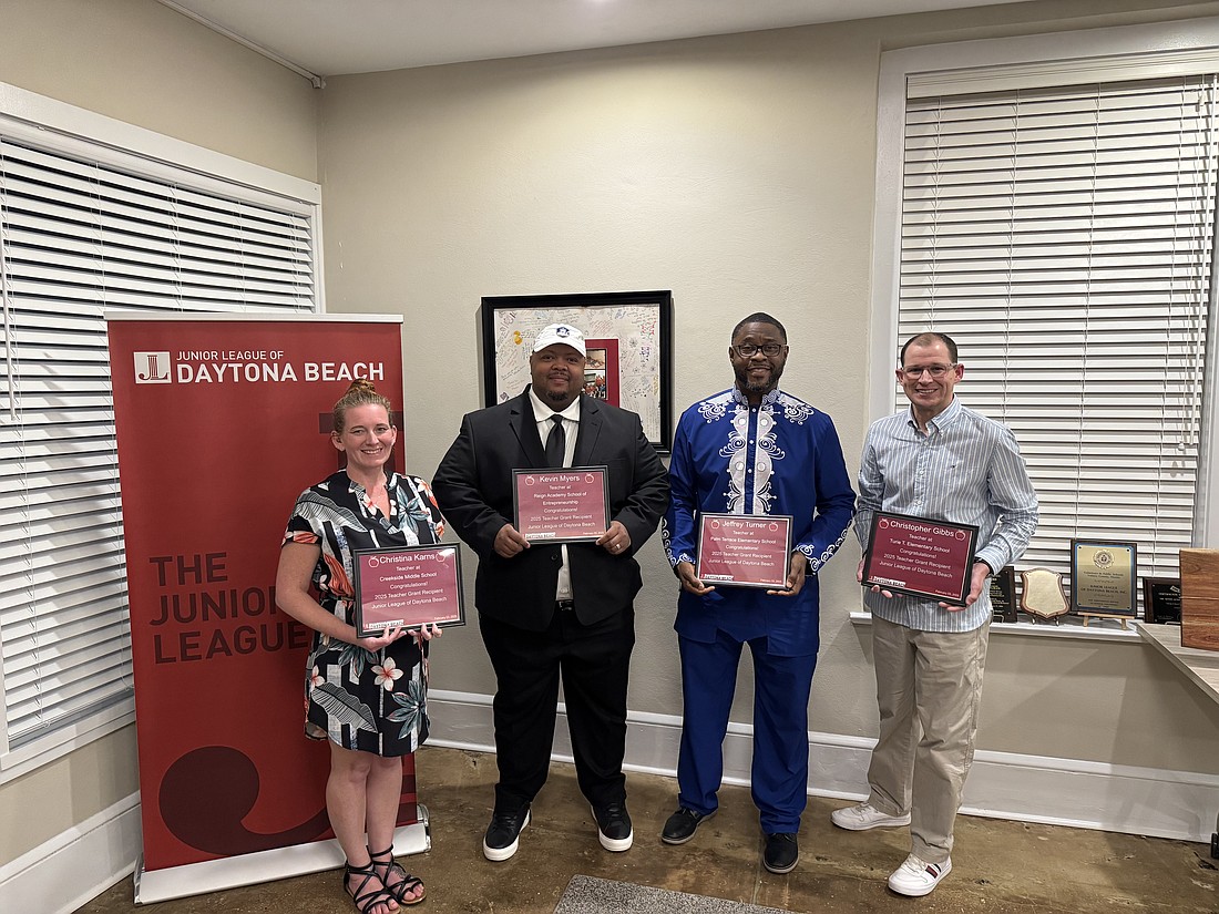 Teachers Christina Karns, Kevin Myers, Jeffrey Turner and Chris Gibbs. Courtesy photo