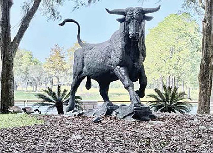 Bank of America plans to relocate the Merrill Lynch bull statue from the 33-acre Deerwood Park North campus to a new home 6 miles away at 9000 Southside Blvd.