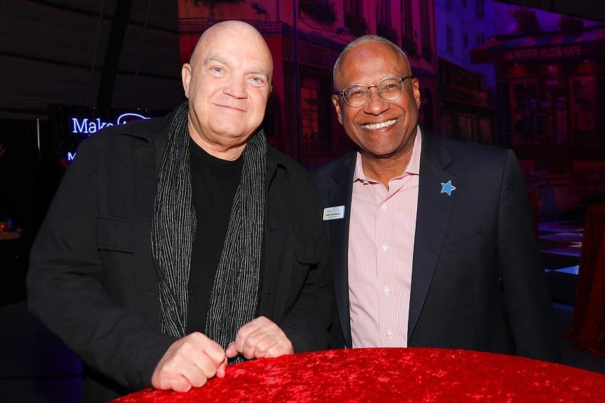 Max Bladford with Norm Wedderburn, President/CEO of Make-A-Wish Southern Florida.