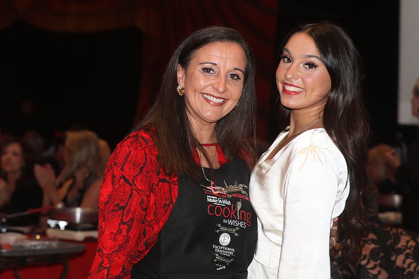 Jennifer Mitchell enjoys Cooking for Wishes with daughter and performer, Emma.