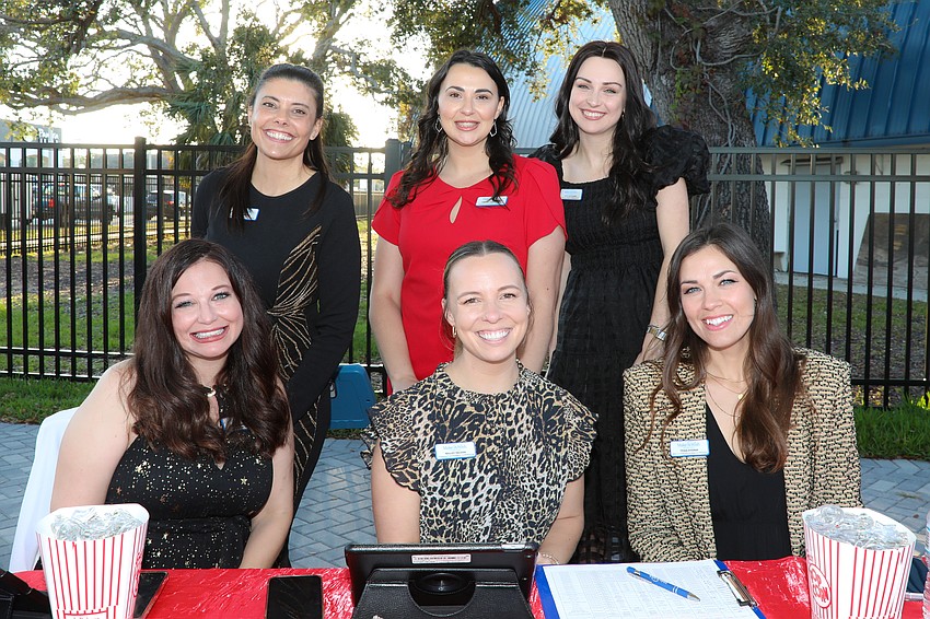 Front: Lauren Srodka, Reilley Nelson, Tessa Dvorak; Back: Emilly Rickerson, Lindsey Demarest and Kate Grosselin