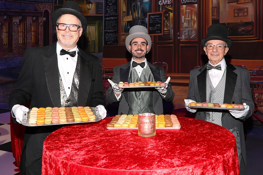 Not to be confused with its more dense coconut relative, David Roodbeen, Jorge Roodbeen and Angelo Sifakes serve delicate meringue-based macarons to some 350 guests.