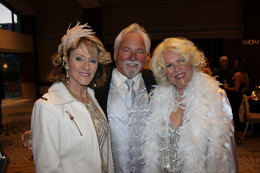 Mary Northrup, and Jim and Becca Towery shared some laughs before All That Jazz: Cabaret for a Cause.