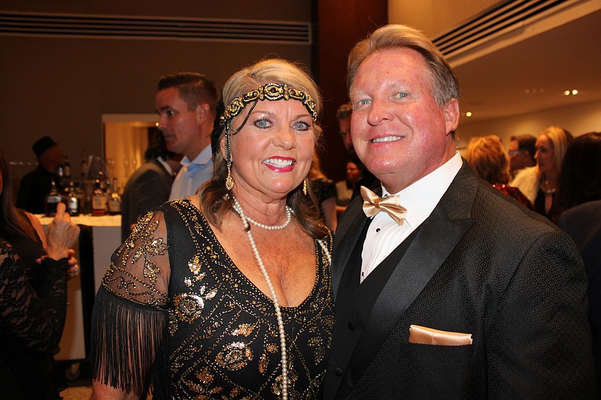 Peggy Kronus and Jerry Lamb dress the part for All That Jazz: Cabaret for a Cause Feb. 21 at the Hyatt Regency in Sarasota.