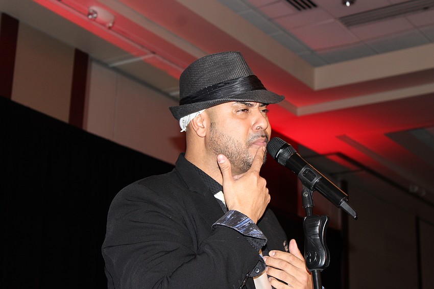 Singer/entertainer Jonathan Cortez wows the crowd at All That Jazz: Cabaret for a Cause with a few songs before dinner.