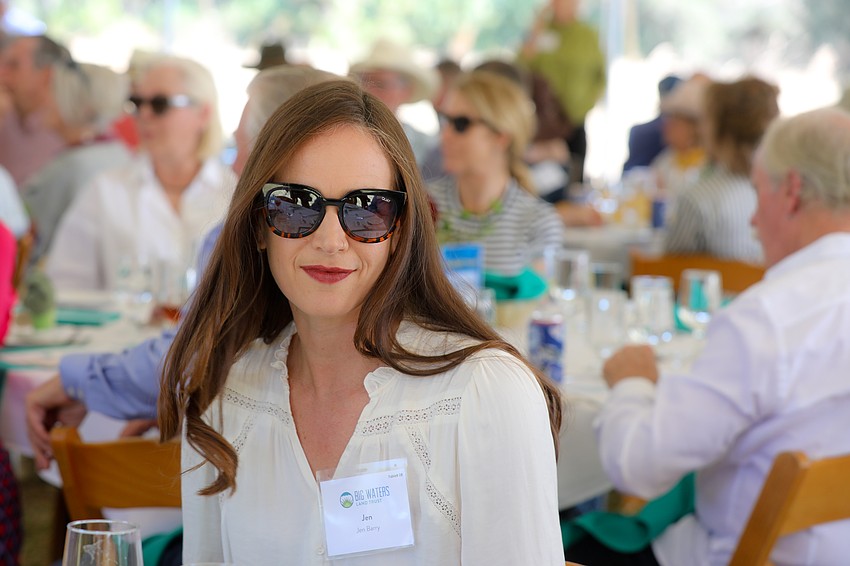 Guest Jen Barry lgets at Feast Upon the FIelds held on Walton Ranch in North Port.