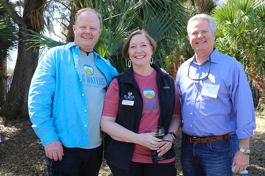 Bill Johnson, President Christine Johnson and Paul Hudson