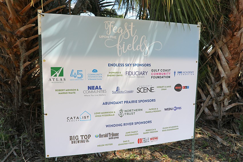 Feast of the Fields was held at the Walton Ranch in North Port on Feb. 23 with 320 guests in attendance.