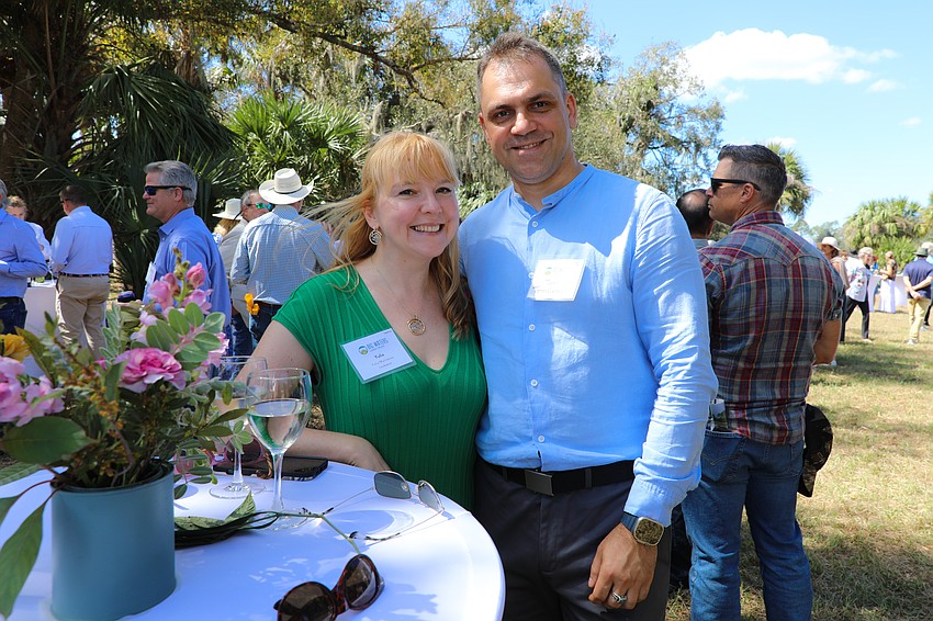 Landowner Yulia Mylnikova with Tom Vlasov