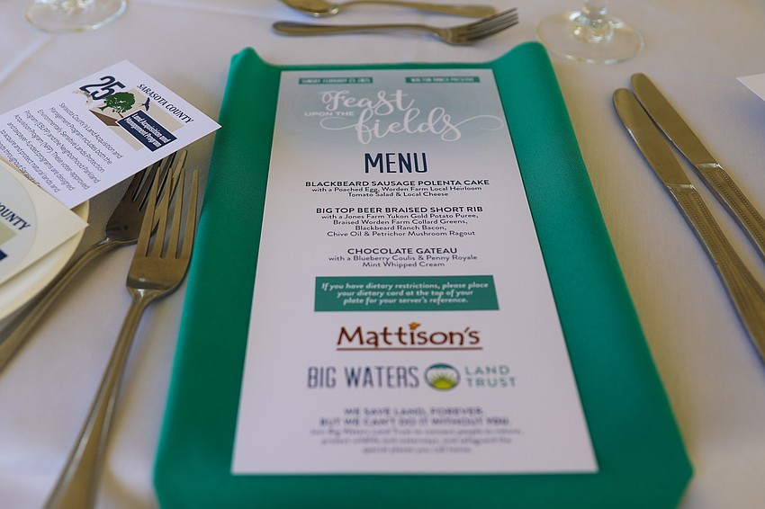 Chef Paul Mattison and his crew prepared a farm-to-table meal utilizing ingredients from local farms and ranches.