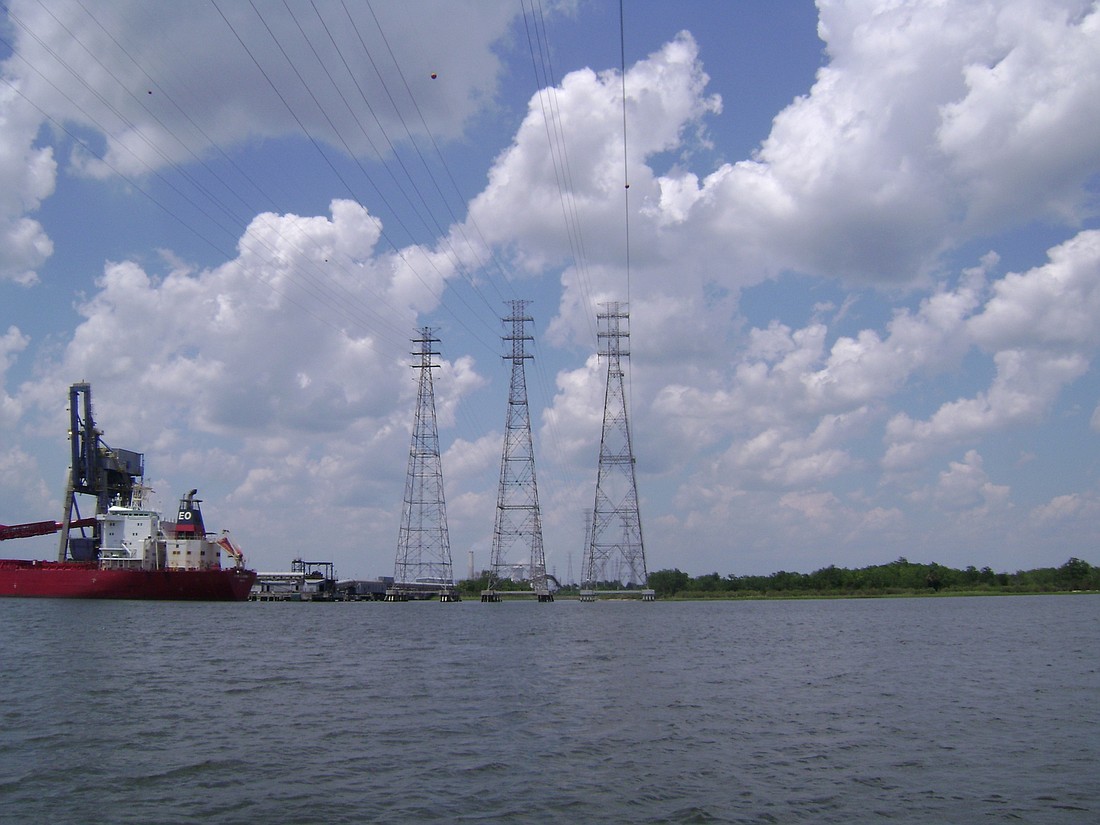 The Jacksonville Port Authority wants to raise the high-voltage lines near the Blount Island Terminal from 175 feet to at least 225 feet to allow larger shops to pass.