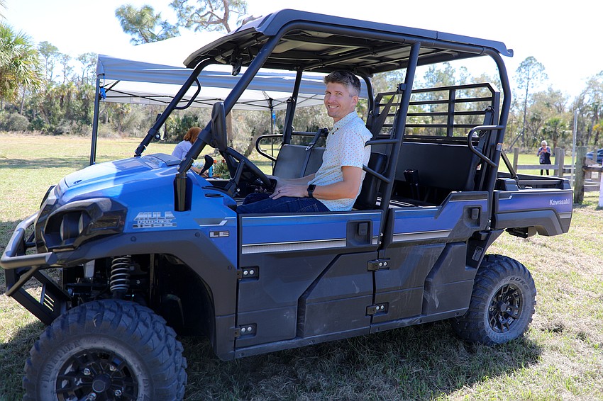 Bay Preserve Site Manager Sam Peterson enjoys his shift as a driver for Feast Upon the Fields.