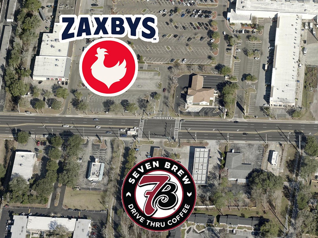 A pair of drive-thru only concepts are in development in West Jacksonville: A Zaxbys at 6713 103rd St. and a 7Brew coffee at 6730 103rd St.