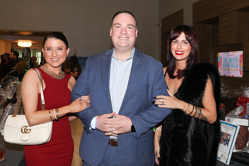 Cara and Andrew Riffee with Stacey Carbol