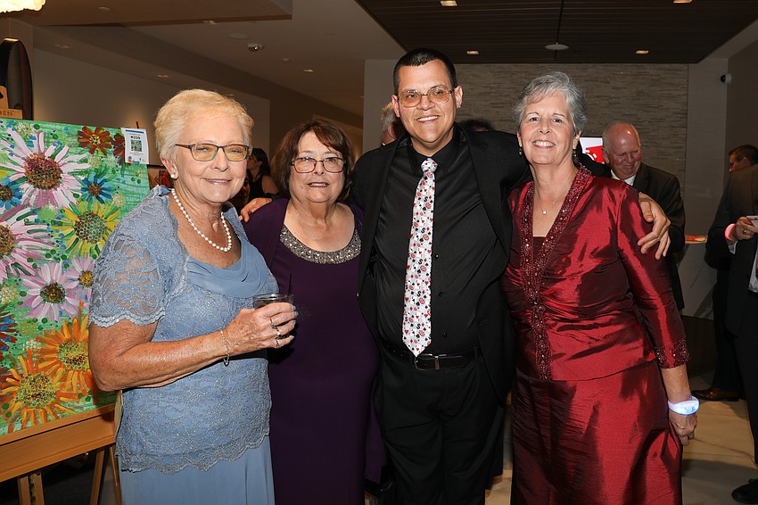 Lynne Barnett with Betty and Tim Rogers and Jean Priest