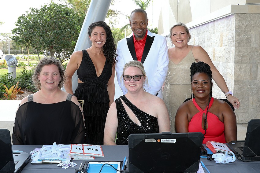 Front: Erin Nowakowski, Christine Crawford and Carol Jones; Back: Becky Forest, Jamie Jones and Heather Shoup
