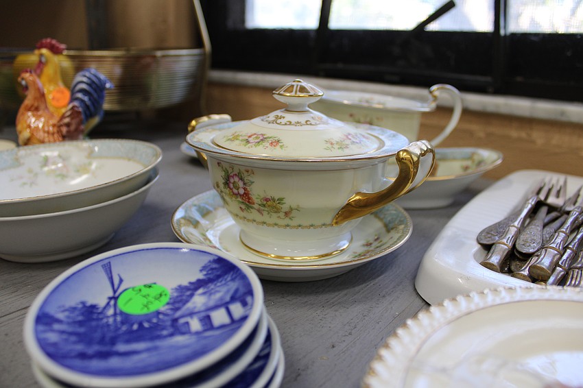 Specialty home goods were the hot item at the Friday early bird sale.