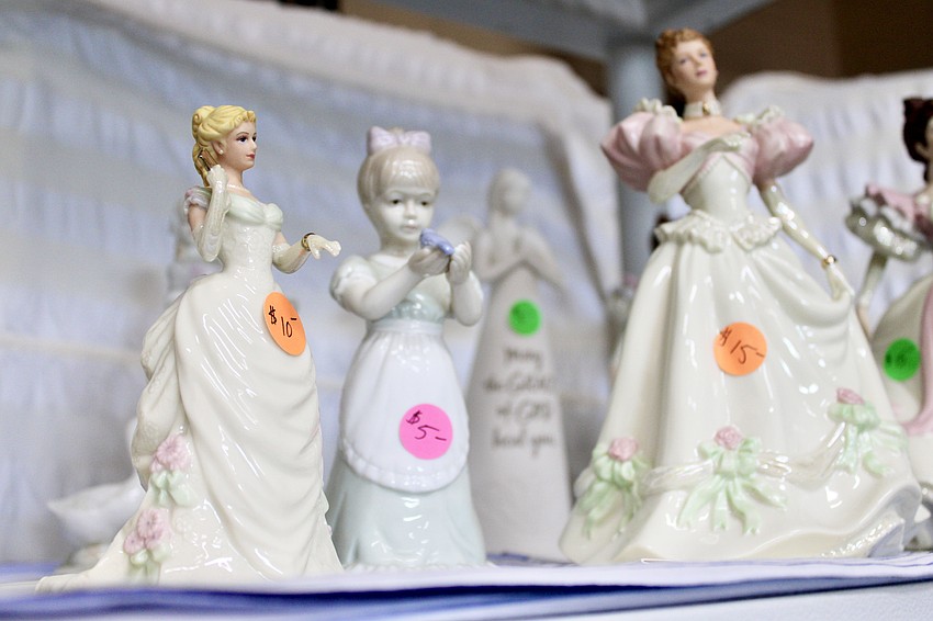 Volunteer Terri Leonard said shoppers were on the hunt for particular art and decor items that would show off their personal style.