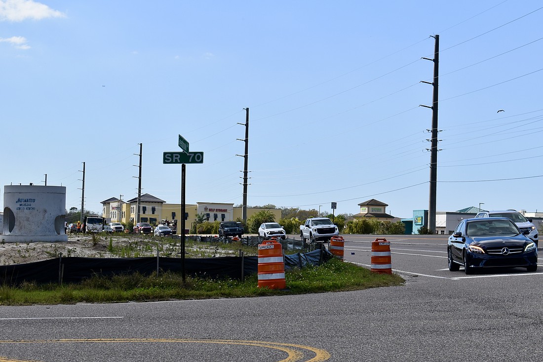 Due to construction on State Road 70, Greenbrook Boulevard is anticipated to close in both directions sometime in May from State Road 70 to Skip Jack Loop.