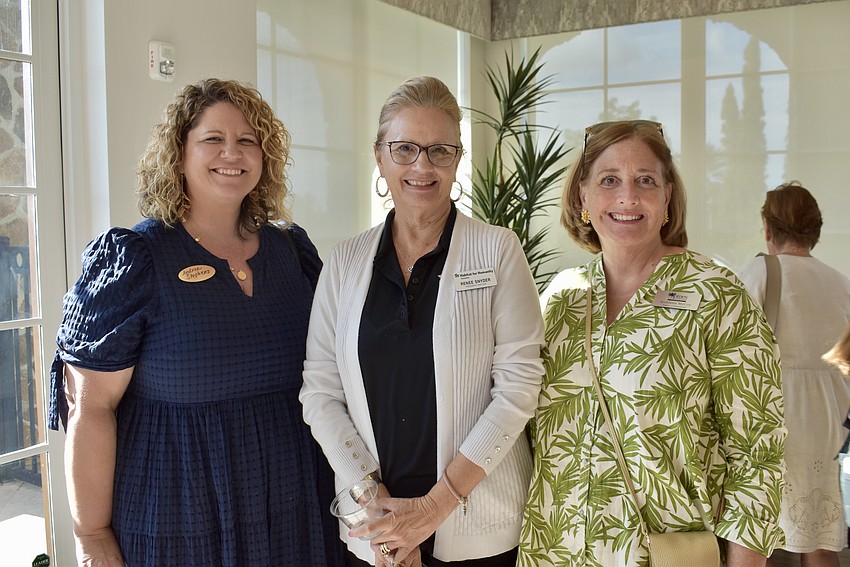 Andrea Stephens, Renee Snyder and Kathleen McCoy enjoy the afternoon out of the office. Stephens and McCoy work for the Pines of Sarasota, and Snyder is the president and CEO of Sarasota's Habitat for Humanity.