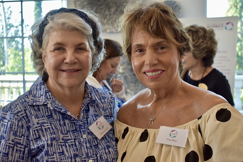 Club members Maureen Cozzi and Fran Berg are recognized at the event for partnering with The Lake Club for the American Cancer Society's Making Strides Against Breast Cancer walk. The Lake Club's team ranked 25th in the nation after raising over $63,000.