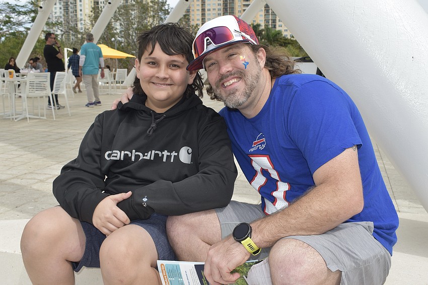 Kingston Wilhelm, 13, and Kyle Kelleman