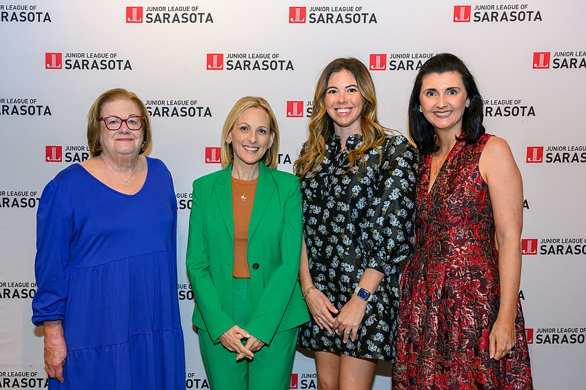 Barbara Wall-Magee, keynote speaker Marlee Matlin, President Laura Conaboy and Chair Jessica Rogers