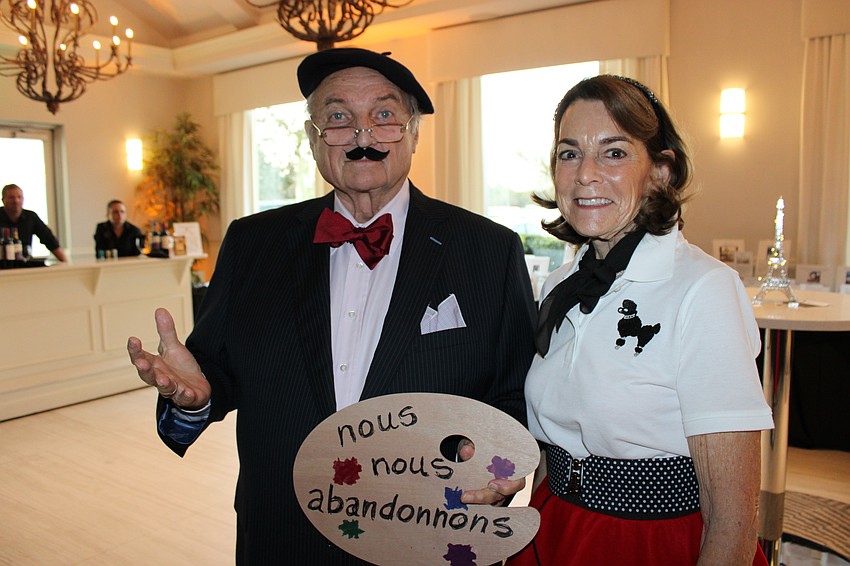 Sarasota's Bob and Carol Carter dressed the part for Tropical Nights. Carol is the event chair.