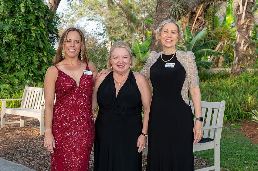 Chair Dr. Gaby Lodeiro, President and CEO Erin McLeod and Advancement Officer Lynne Anast