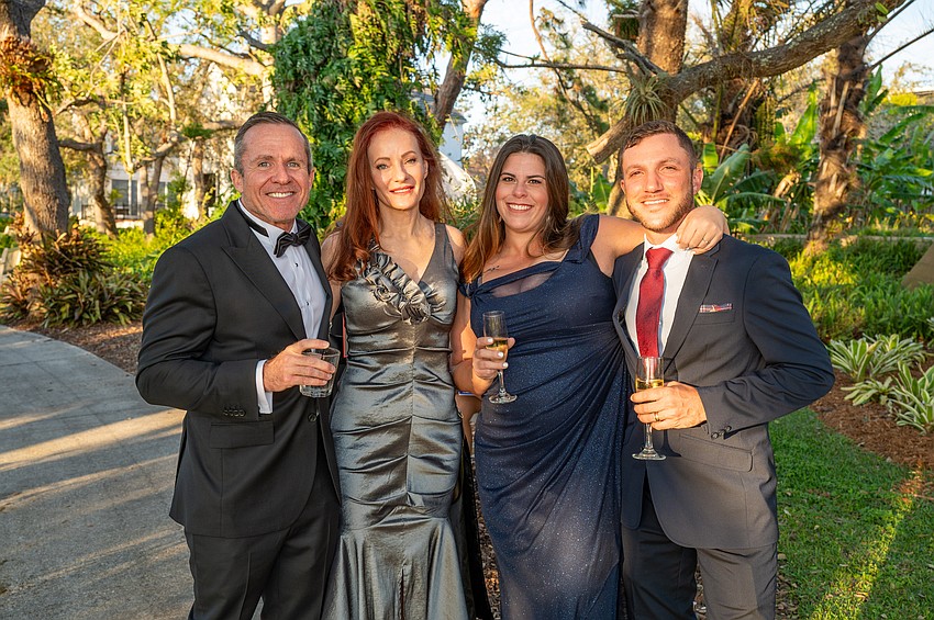 Andrew and Kathy Burke with Kyla and Sam Sunderland